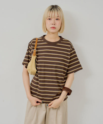 WHIMSIC/2サイズ展開 條紋T恤