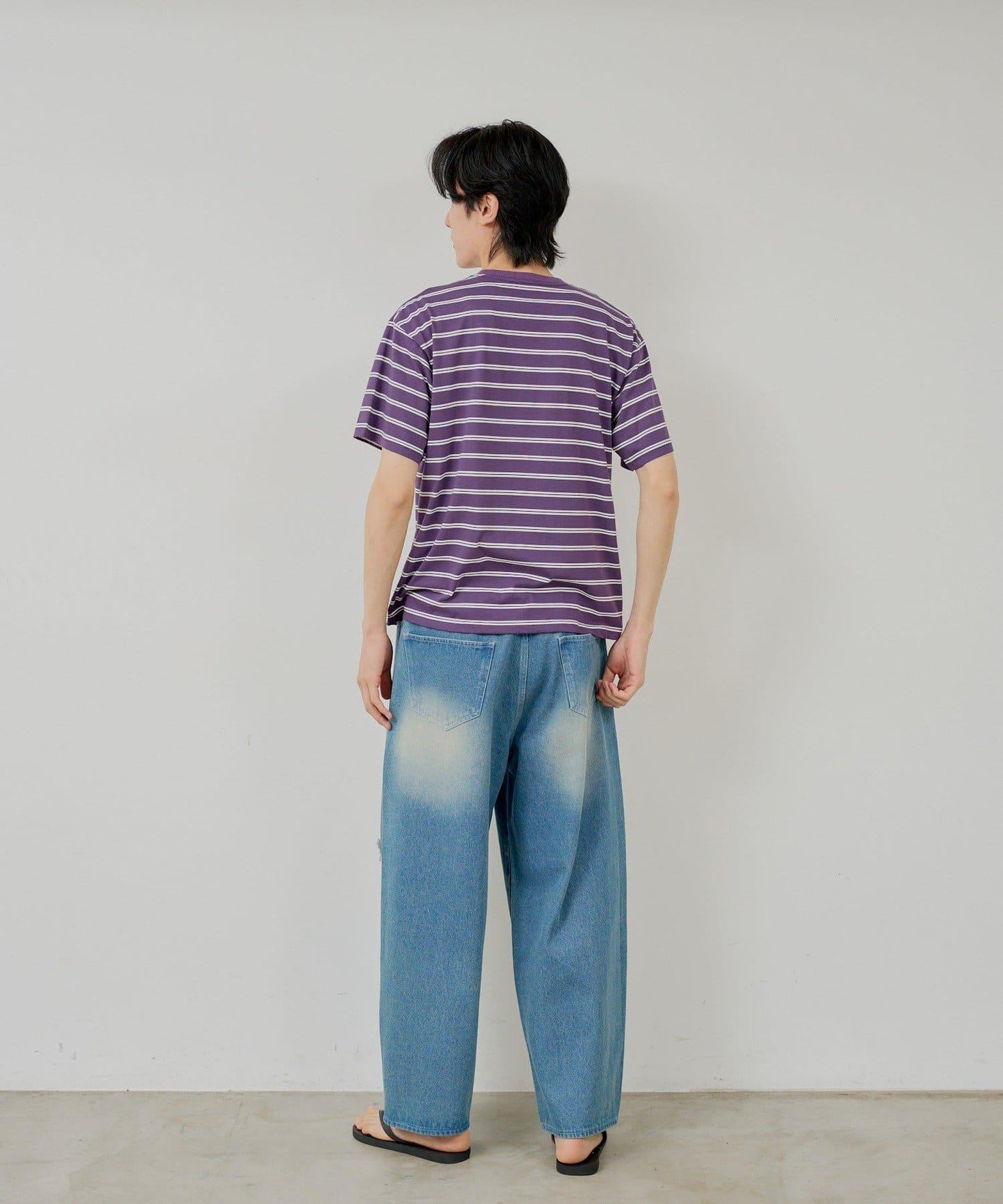 WHIMSIC/2サイズ展開 條紋T恤