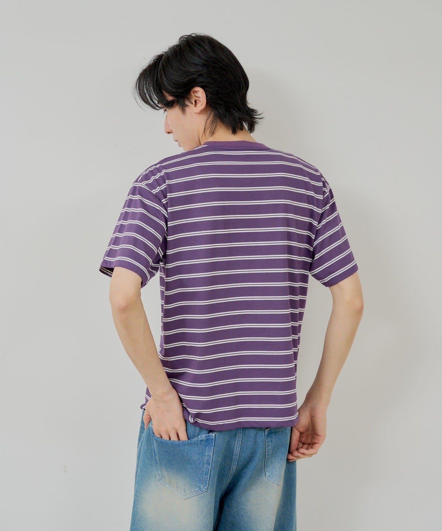 WHIMSIC/2サイズ展開 條紋T恤