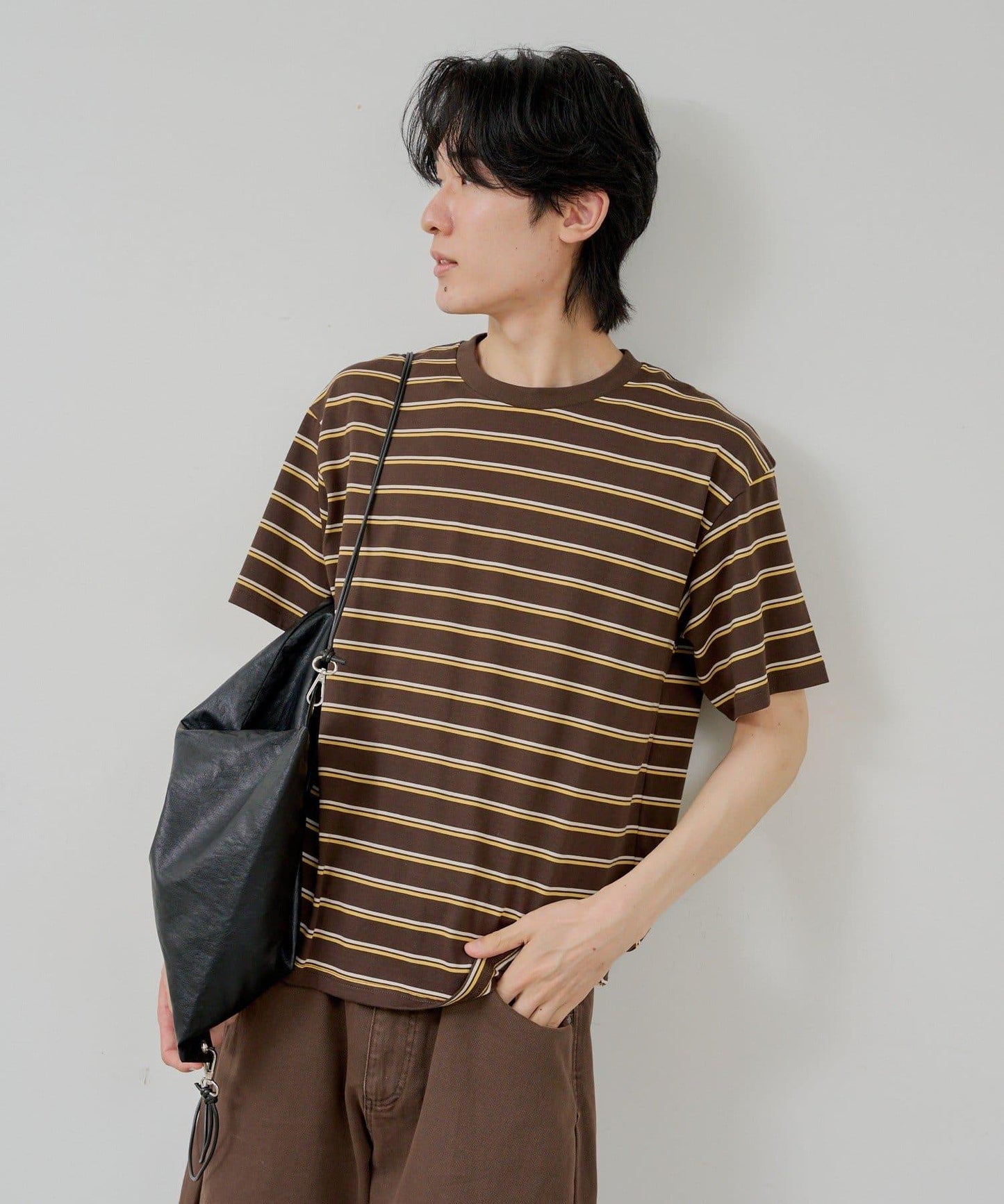 WHIMSIC/2サイズ展開 條紋T恤