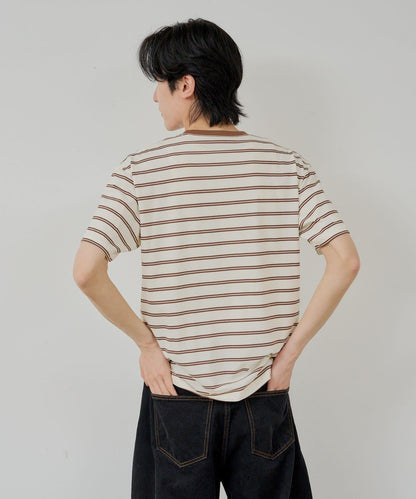 WHIMSIC/2サイズ展開 條紋T恤