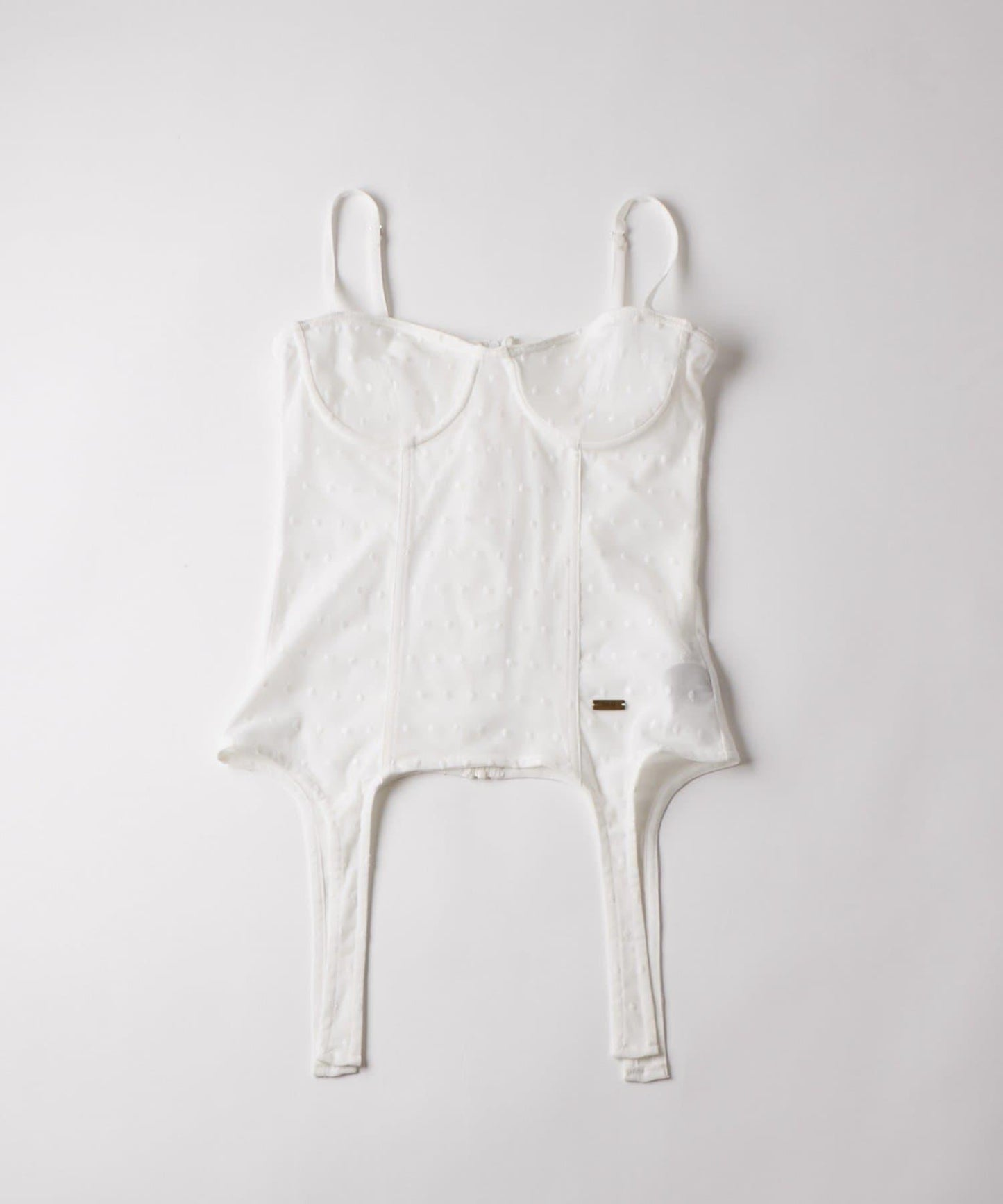 【SixM 】Tulle garter corset