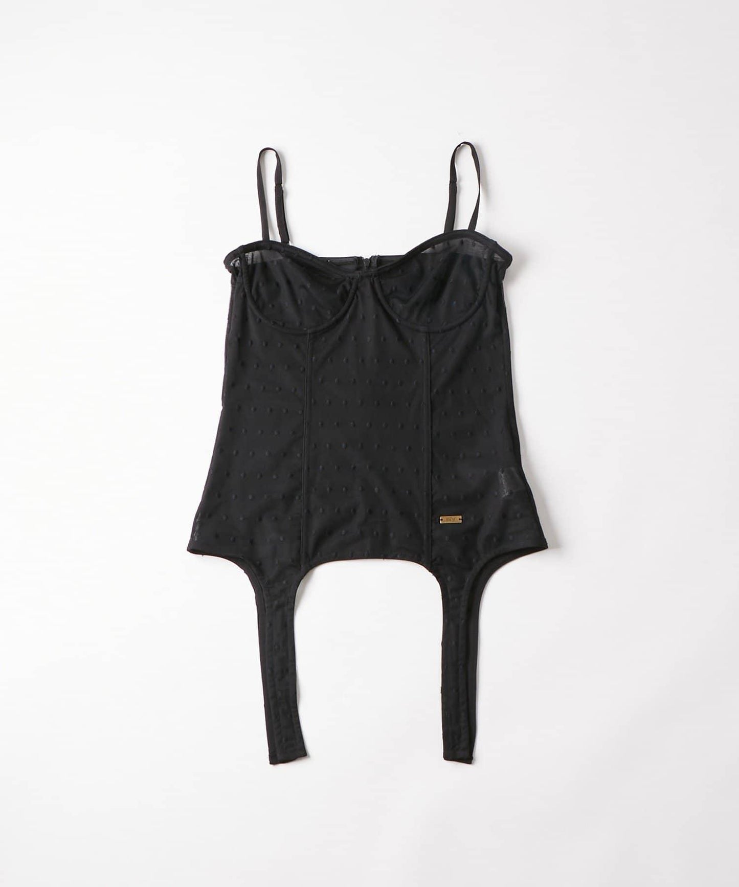【SixM 】Tulle garter corset