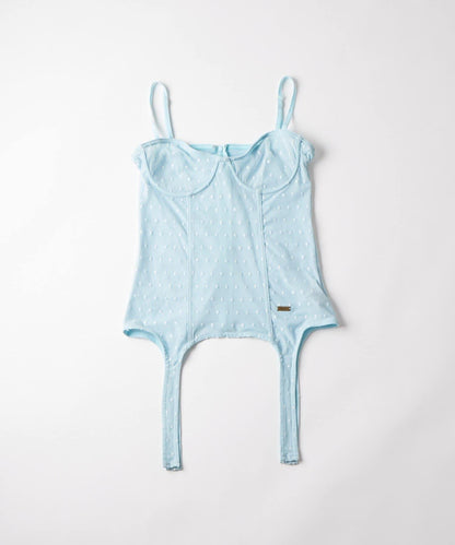 【SixM 】Tulle garter corset