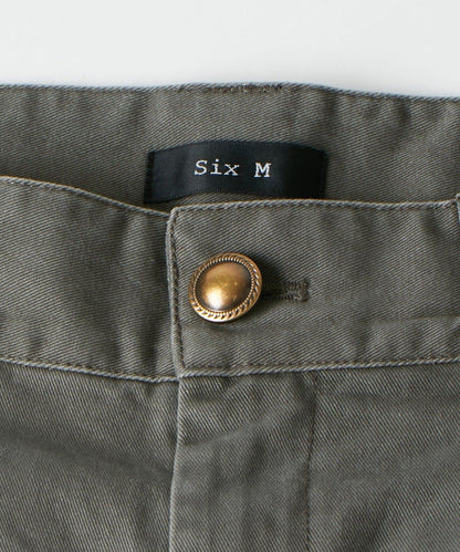 【SixM】 BALLOON TWILL 褲子