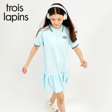 trois lapins (トロワラパン) 翻領連衣裙