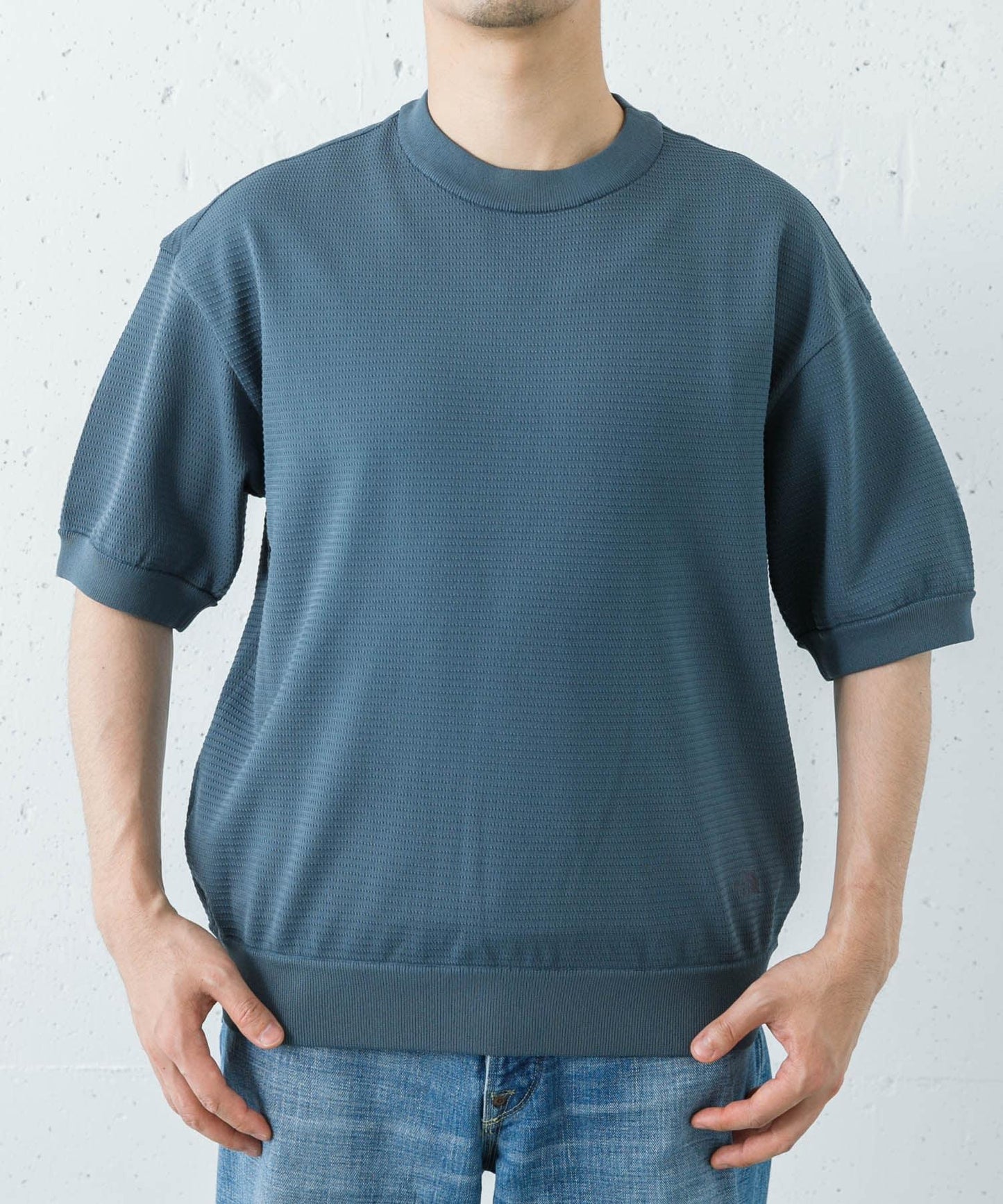 THE NORTH FACE SHORT-SLEEVE RIPPLE KNIT CREW