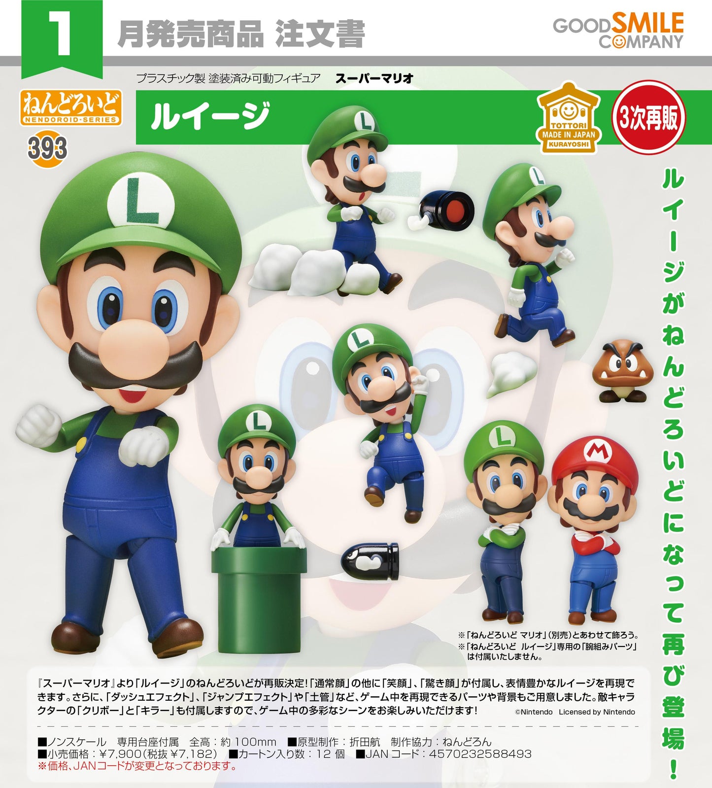スーパーマリオ_ねんどろいど 路易吉