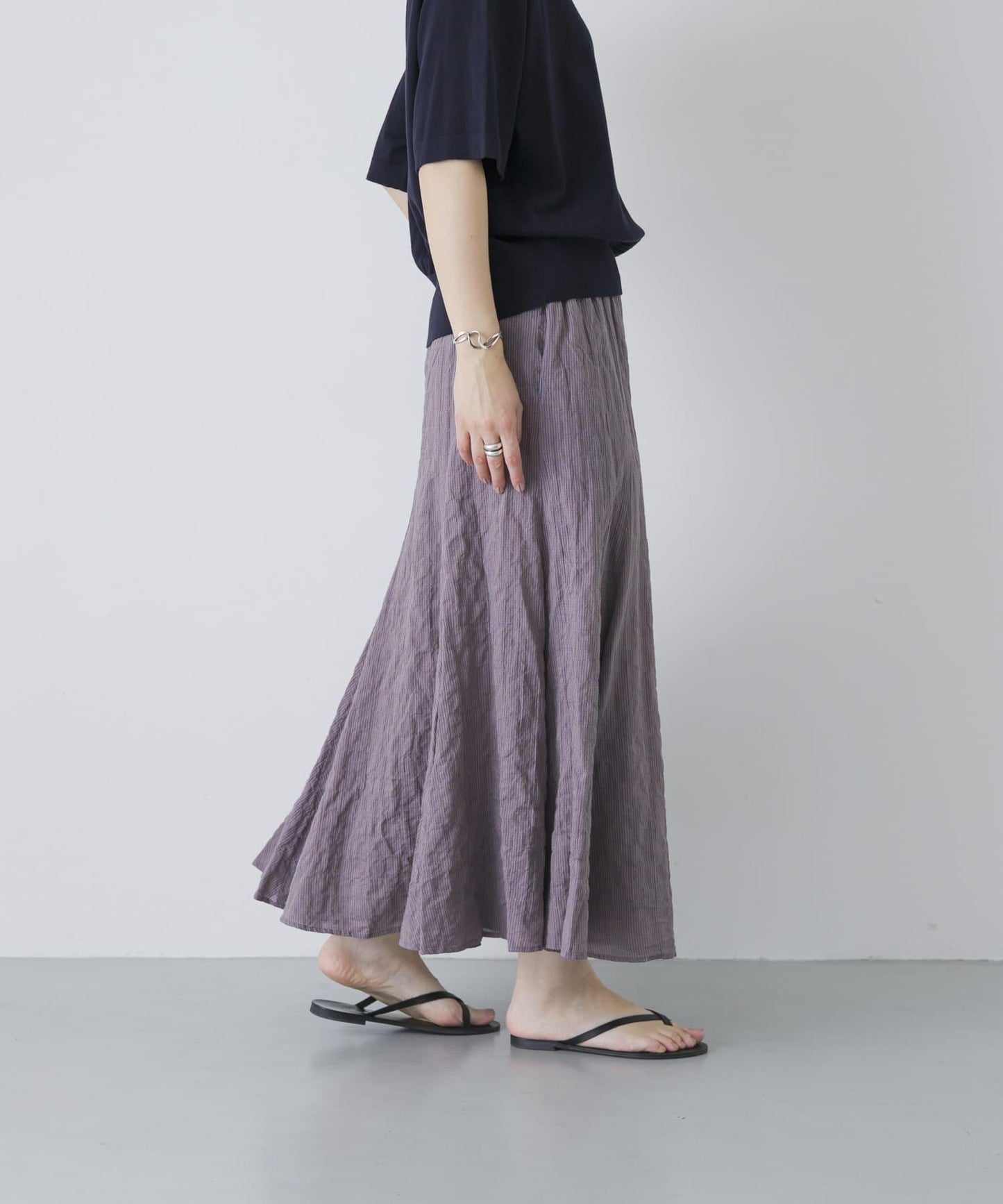 MEYAME PLEATED FLARE SKIRT