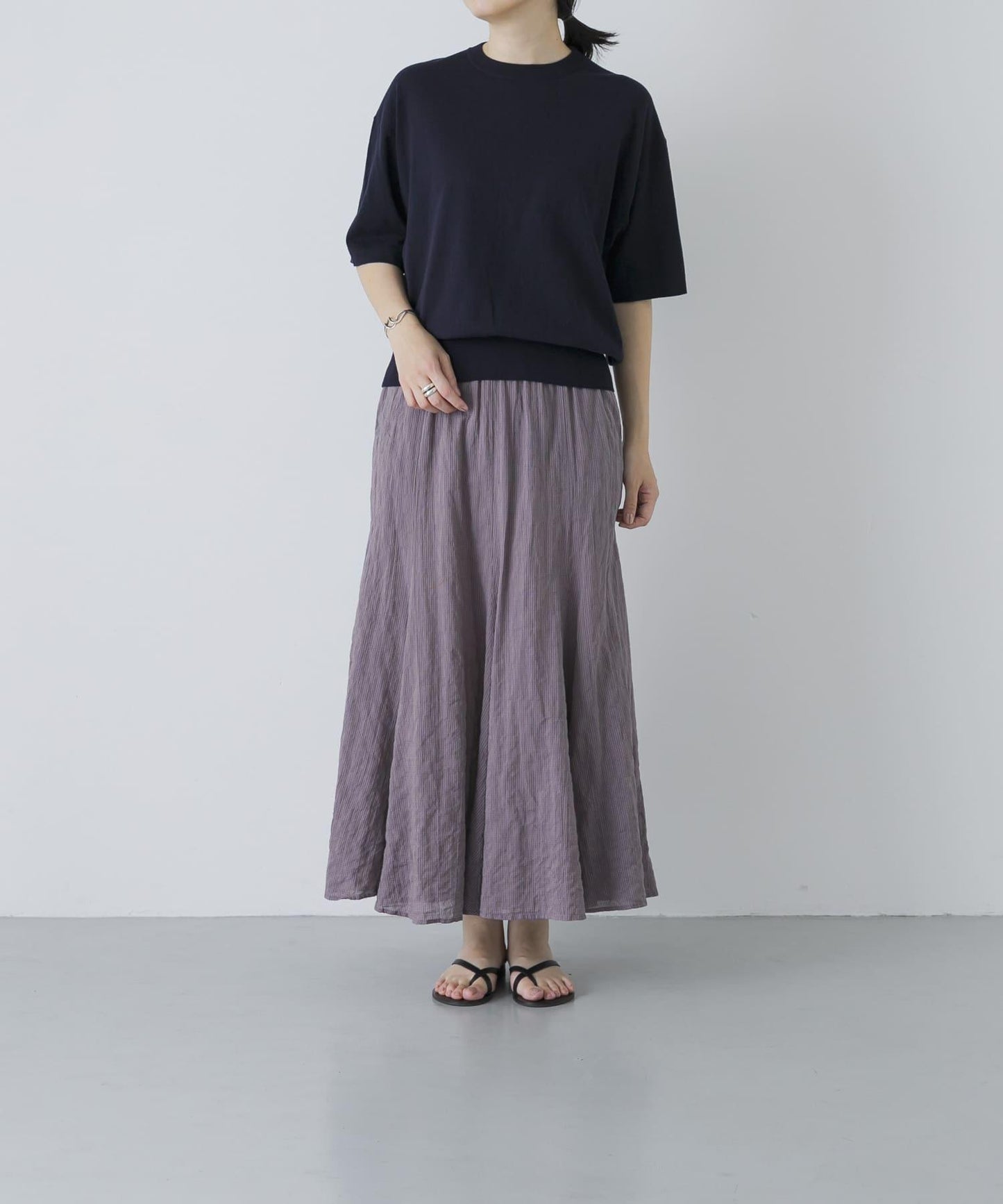 MEYAME PLEATED FLARE SKIRT