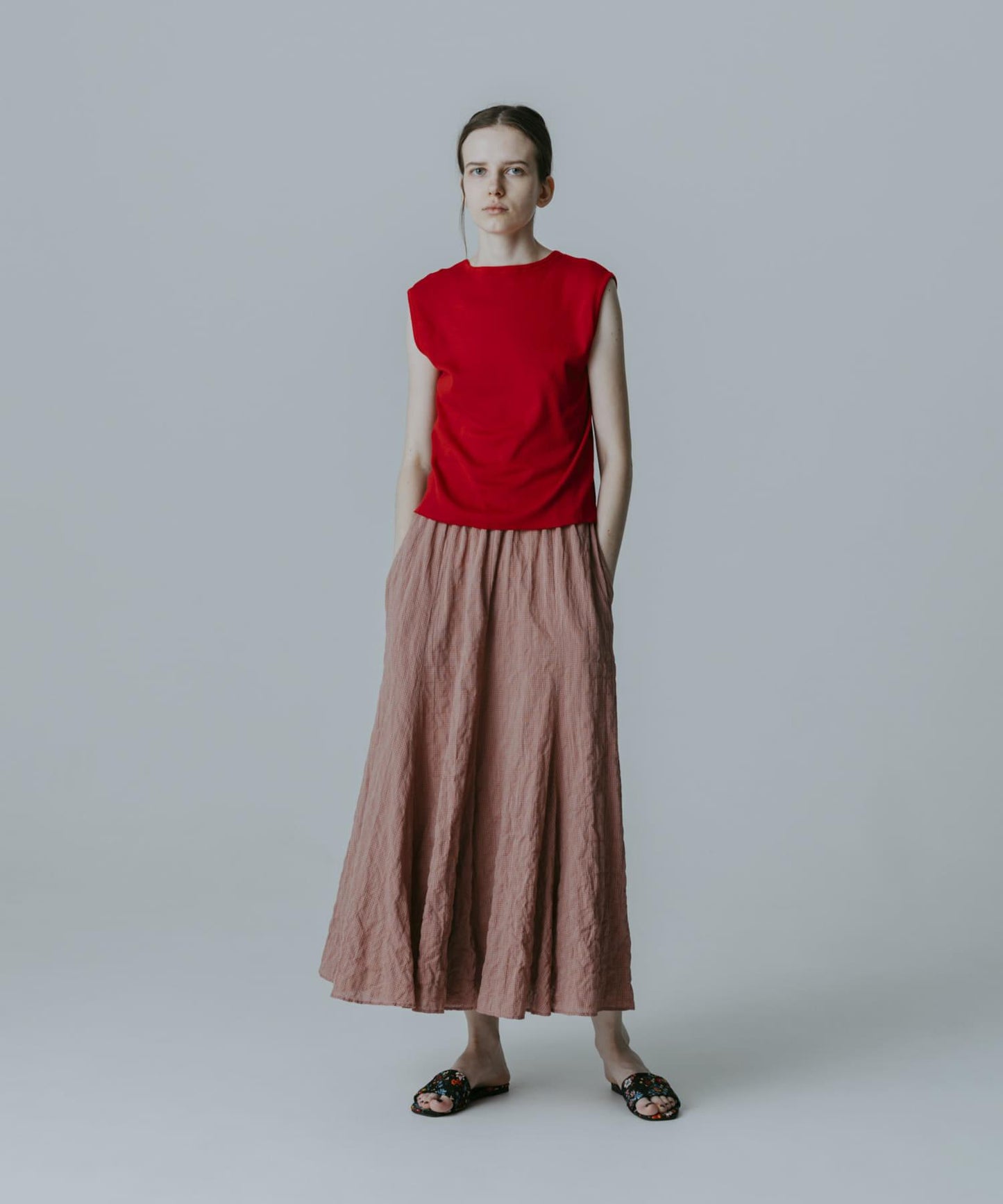 MEYAME PLEATED FLARE SKIRT