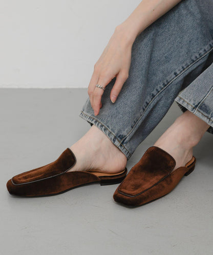 天鵝絨 穆勒鞋