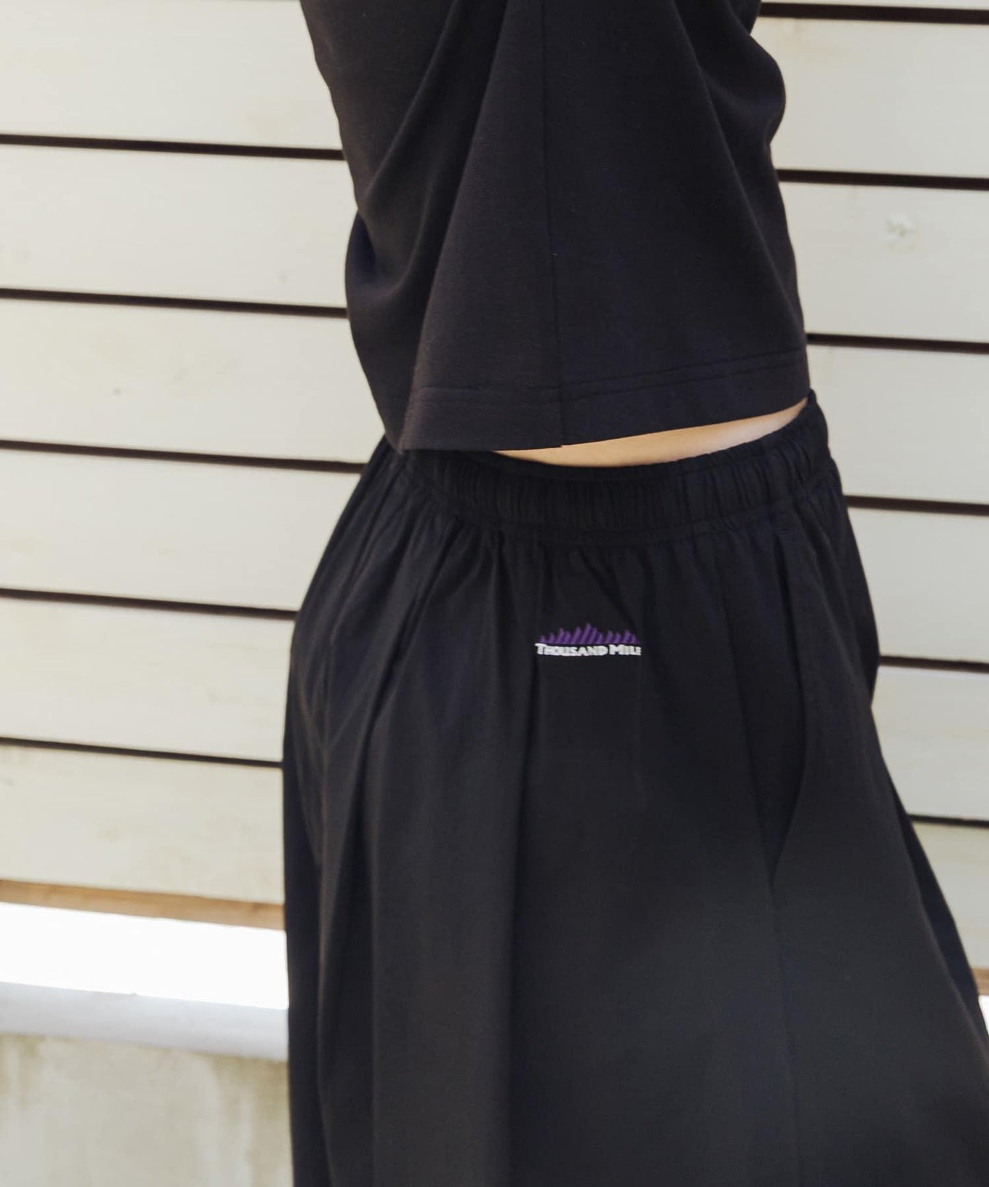THOUSAND MILE×URBAN RESEARCH MID LENGTH TUCK PANTS 潑水吸水速幹防紫外線聯名款長褲