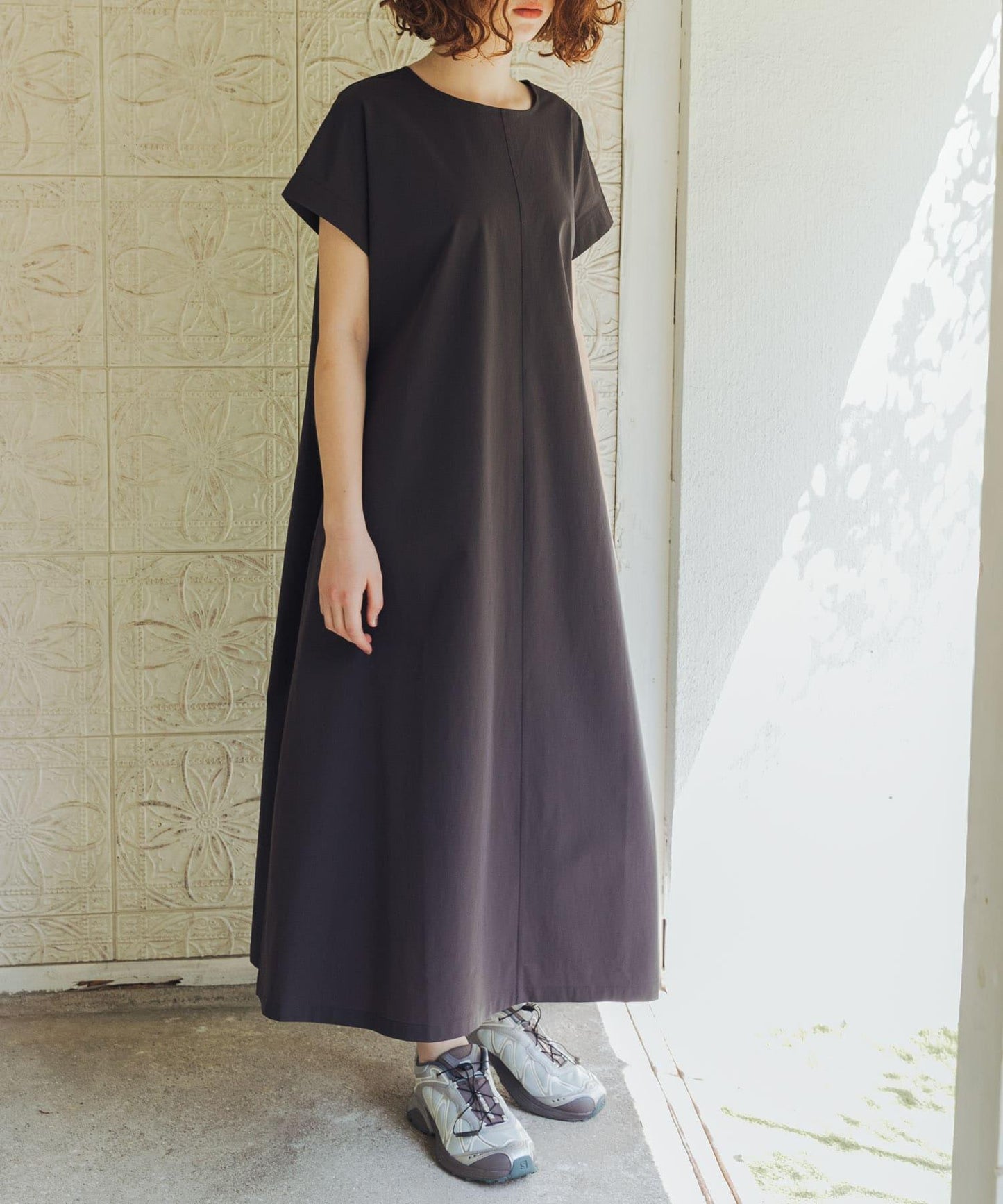 吸水速幹 UV防曬 易打理 THOUSAND MILE×URBAN RESEARCH FRENCH SLEEVE DRESS