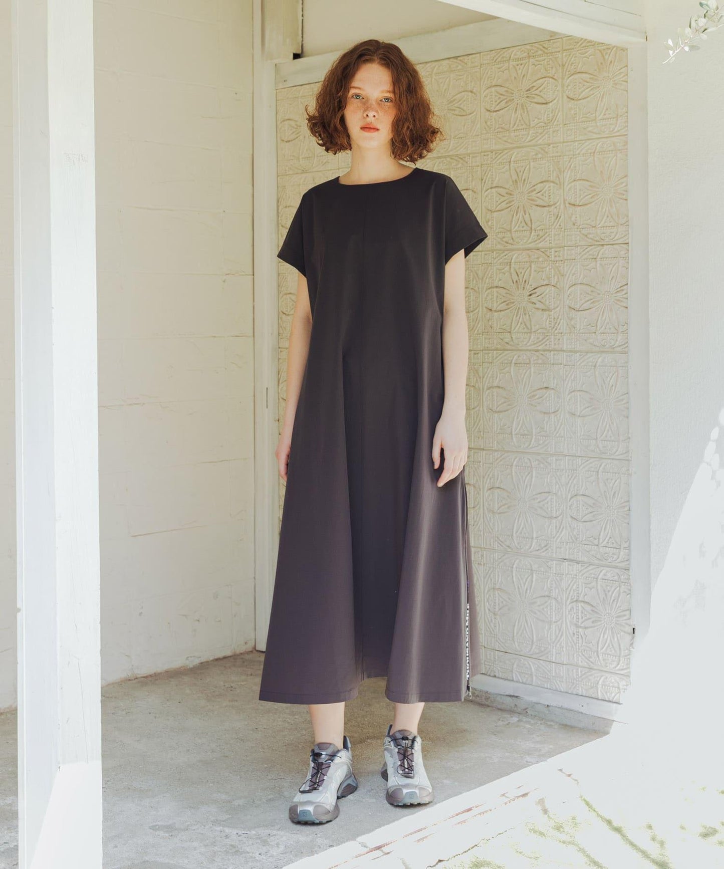 吸水速幹 UV防曬 易打理 THOUSAND MILE×URBAN RESEARCH FRENCH SLEEVE DRESS