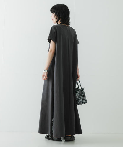 吸水速幹 UV防曬 易打理 THOUSAND MILE×URBAN RESEARCH FRENCH SLEEVE DRESS