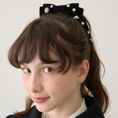 水鑽蝴蝶結髮夾