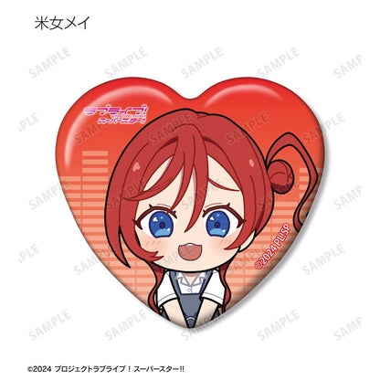 ラブライブ！スーパースター!!（LoveLive! Superstar!!） 音樂ver. Q版角色心形徽章 11包入整盒