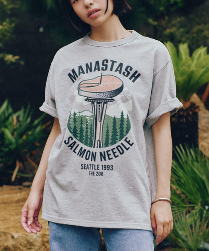 MANASTASH/マナスタッシュ/SALMON NEEDLE TEE EC限定商品