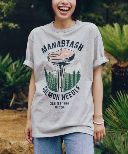 MANASTASH/マナスタッシュ/SALMON NEEDLE TEE EC限定商品