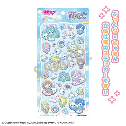 初音未來×ぷくぷくあわわちゃん Cherigem Sticker