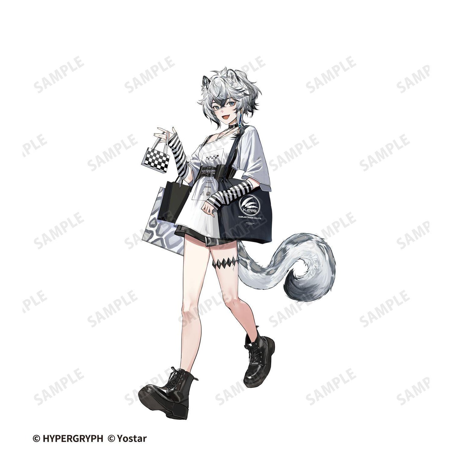 明日方舟（明日方舟） 克里夫之心 購物ver. 同款BIG廓形T恤 L碼