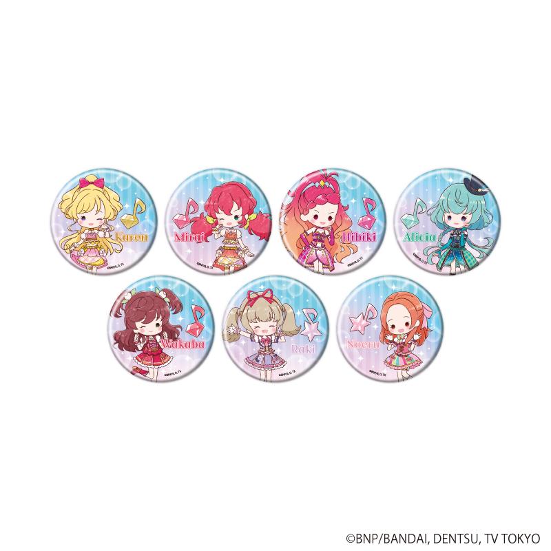アイカツフレンズ！＆アイカツオンパレード！（偶像活動Friends！&偶像活動On Parade！） 罐裝徽章07/完整套裝(全7種)(GraffArt插畫)【完整套裝/7個裝】