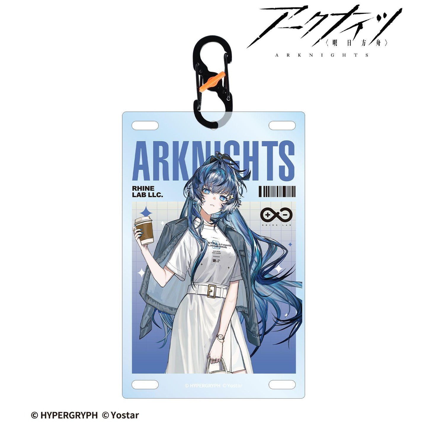 明日方舟 溯光アステジーニ 購物ver. 帶登山扣卡片式亞克力鑰匙扣