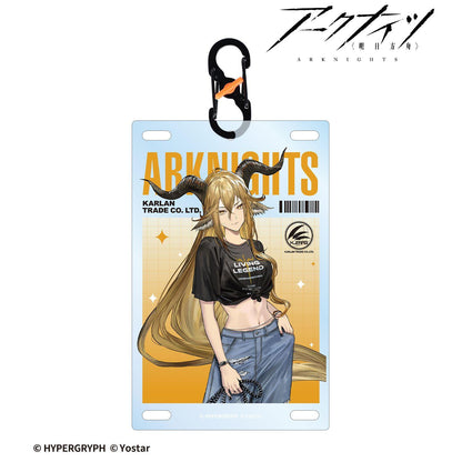 明日方舟 デーゲンブレヒャー ショッピングver. 附登山扣卡片式亞克力鑰匙扣