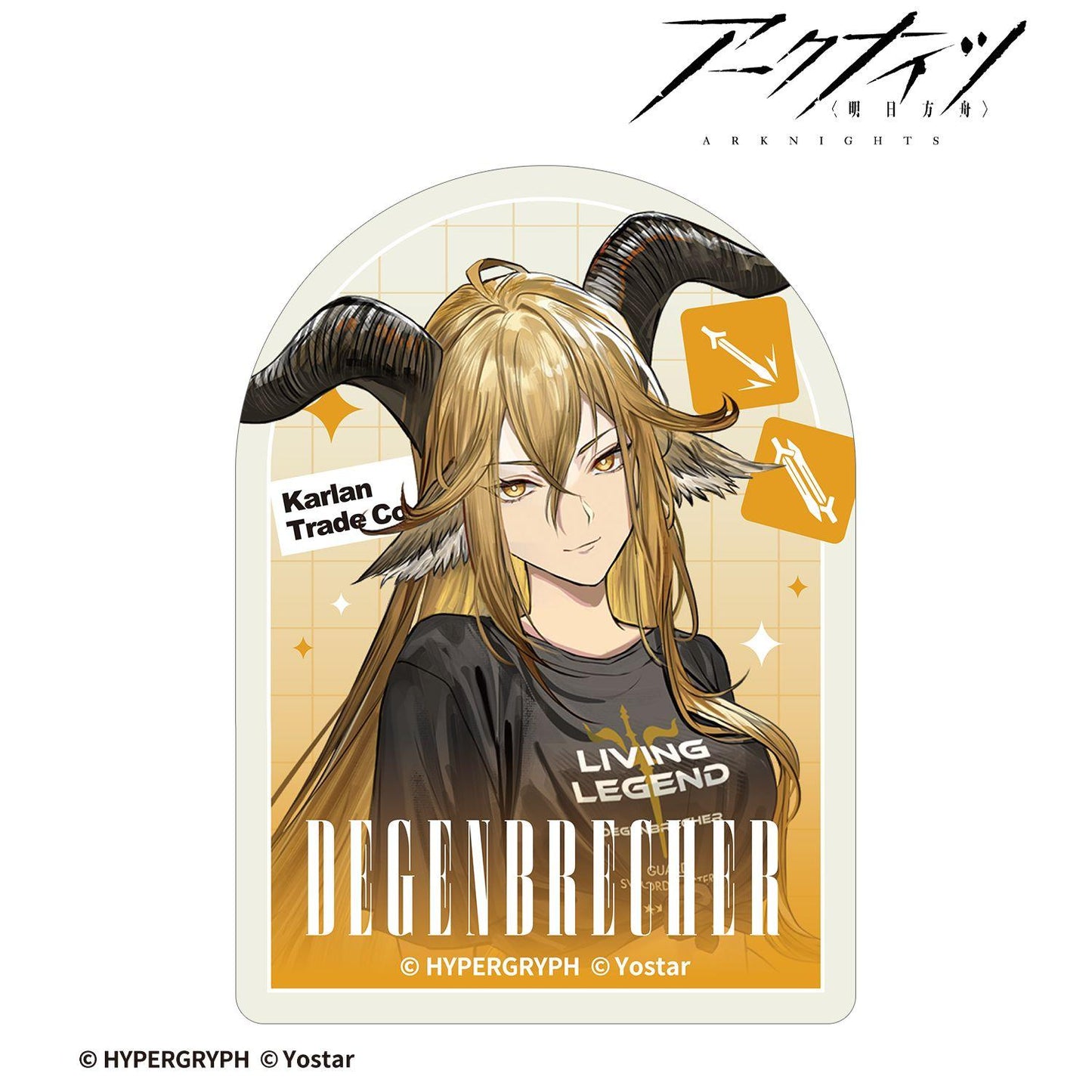 明日方舟 デーゲンブレヒャー 購物ver. 迷你異形貼紙