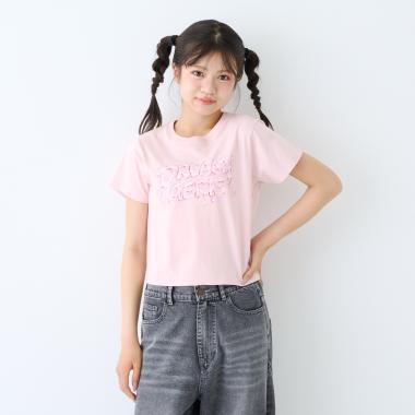 LTXC 純棉 Y2K風 Logo 短款半袖T恤