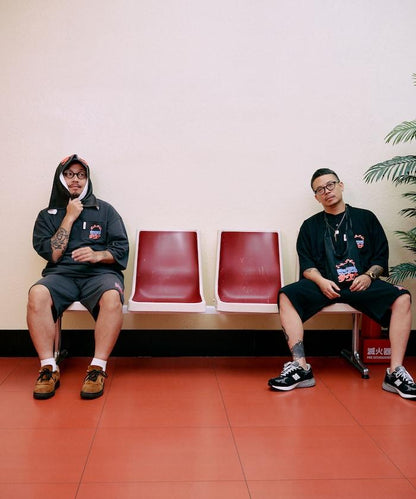 大世界×SAUVENIR×FREAK'S STORE 聯名 ALL NIGHT SAUNA KANNAIGI 抽繩包 加絨衛衣套裝