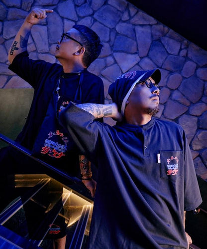 大世界×SAUVENIR×FREAK'S STORE 聯名 ALL NIGHT SAUNA KANNAIGI 抽繩包 加絨衛衣套裝
