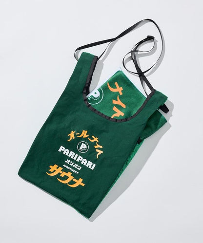 PARI PARI apt.×SAUVENIR×FREAK'S STORE 聯名 オールナイトサウナ 毛巾網眼包套裝
