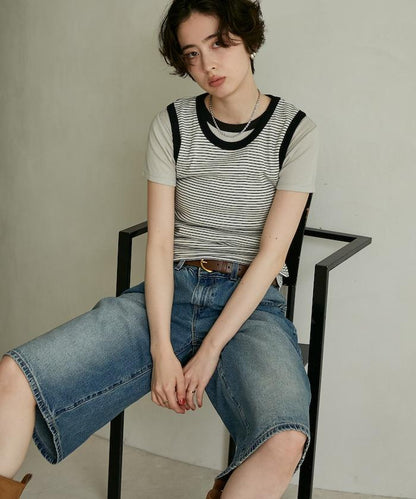 聯名 Light Panel Rib Crew Tee