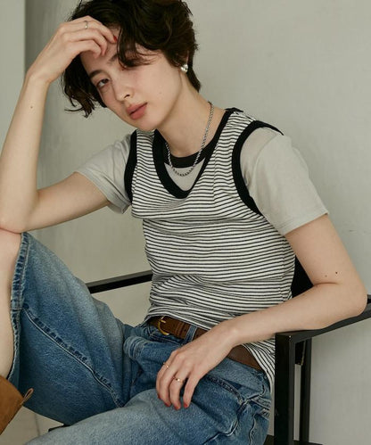 聯名 Light Panel Rib Crew Tee