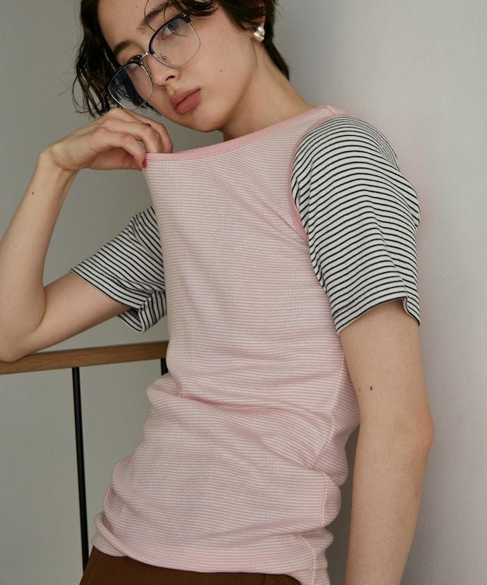 聯名 拼色羅紋背心