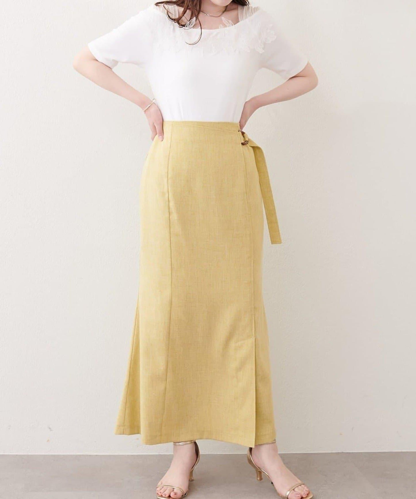 natural couture 裹身式緊身半身裙