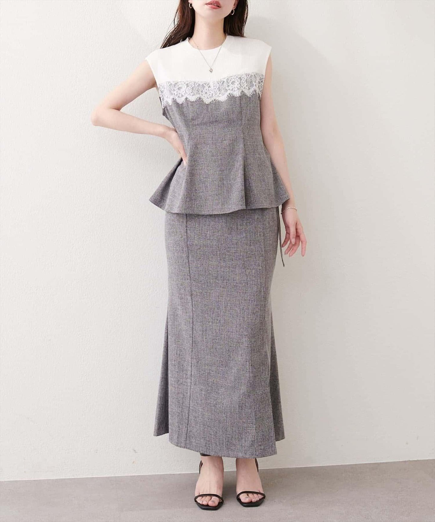 natural couture 裹身式緊身半身裙