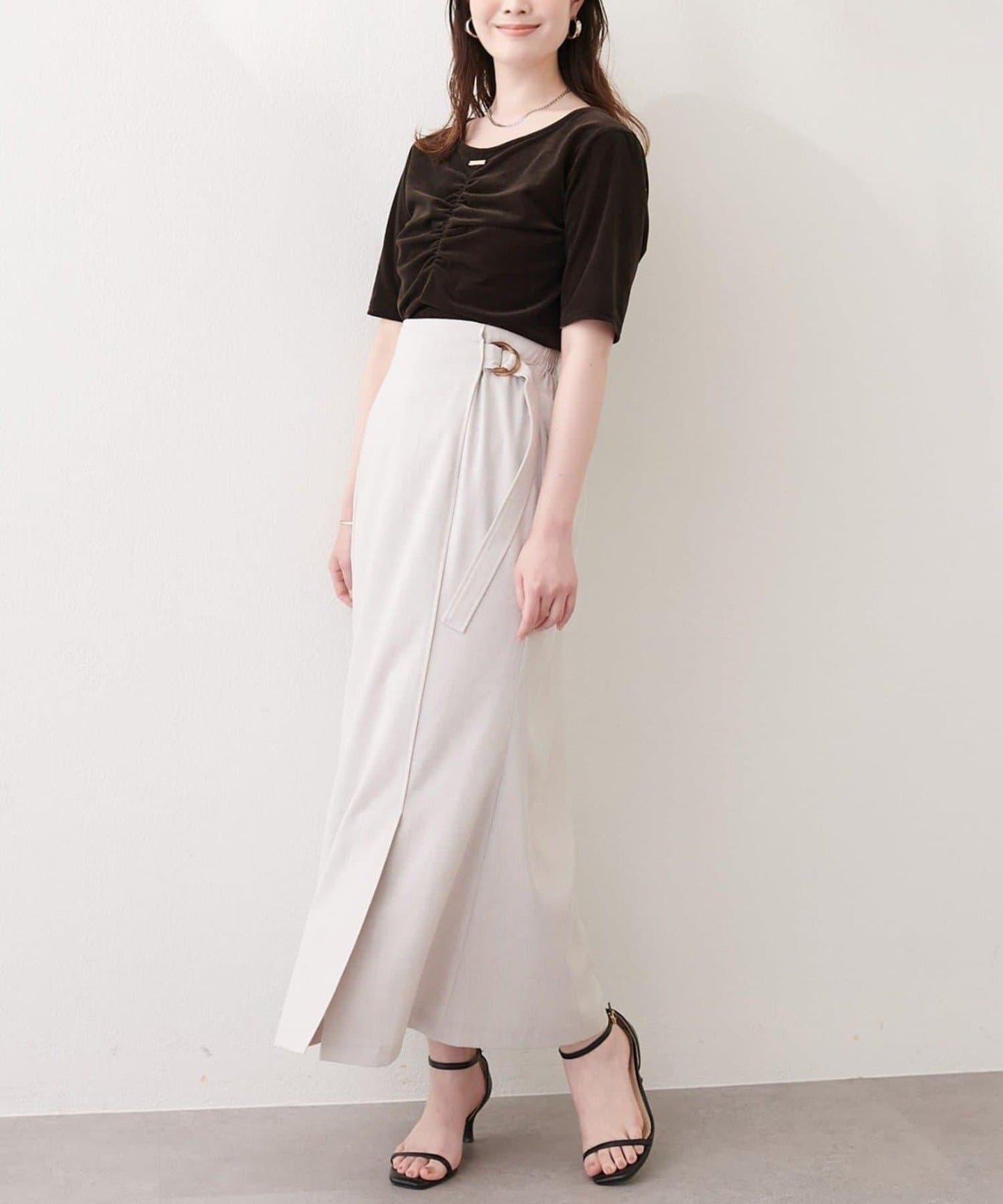 natural couture 裹身式緊身半身裙