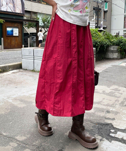 繭型中長半身裙