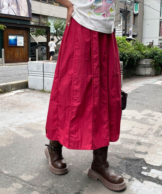繭型中長半身裙