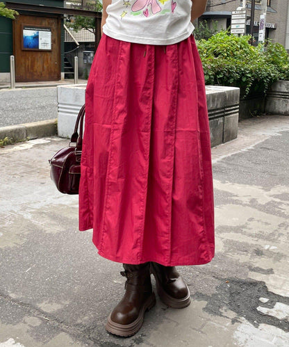 繭型中長半身裙