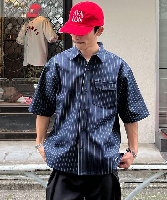 條紋牛仔襯衫