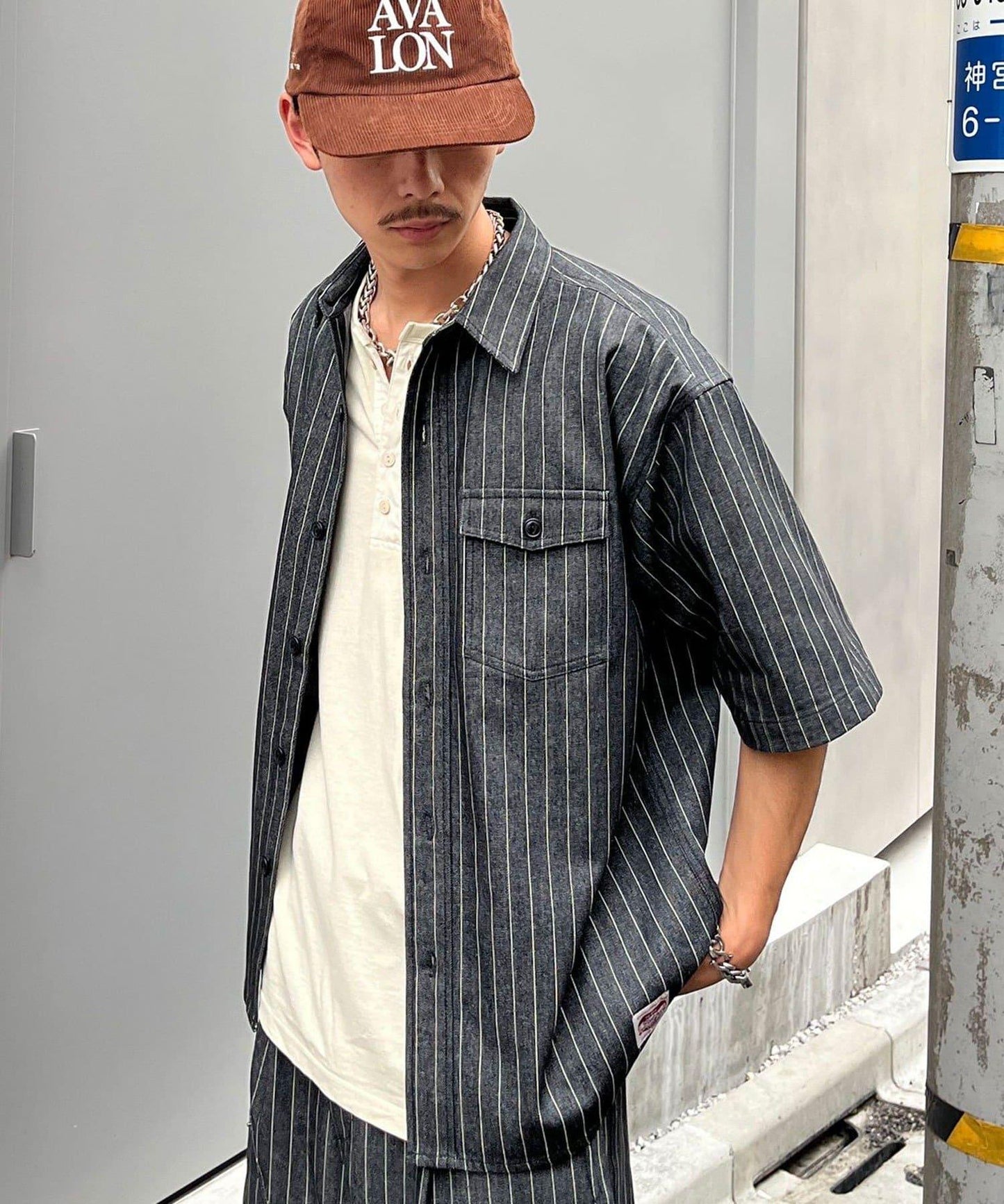 條紋牛仔襯衫