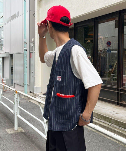 條紋牛仔馬甲