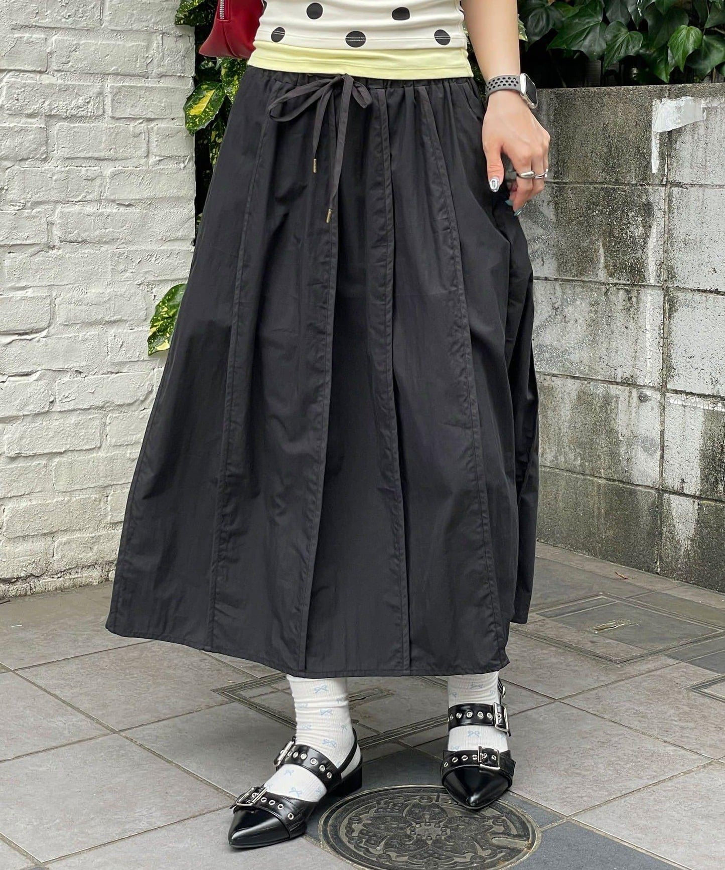 繭型中長半身裙