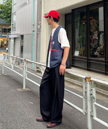 條紋牛仔馬甲