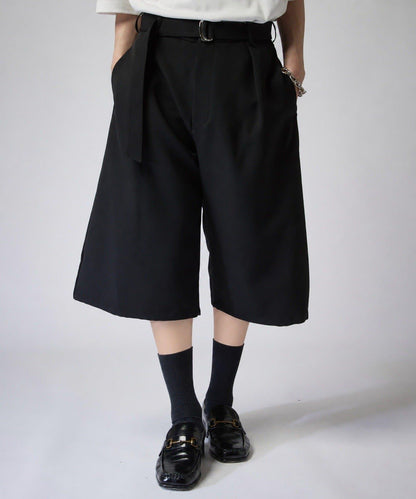 繫帶雙層氣球短褲