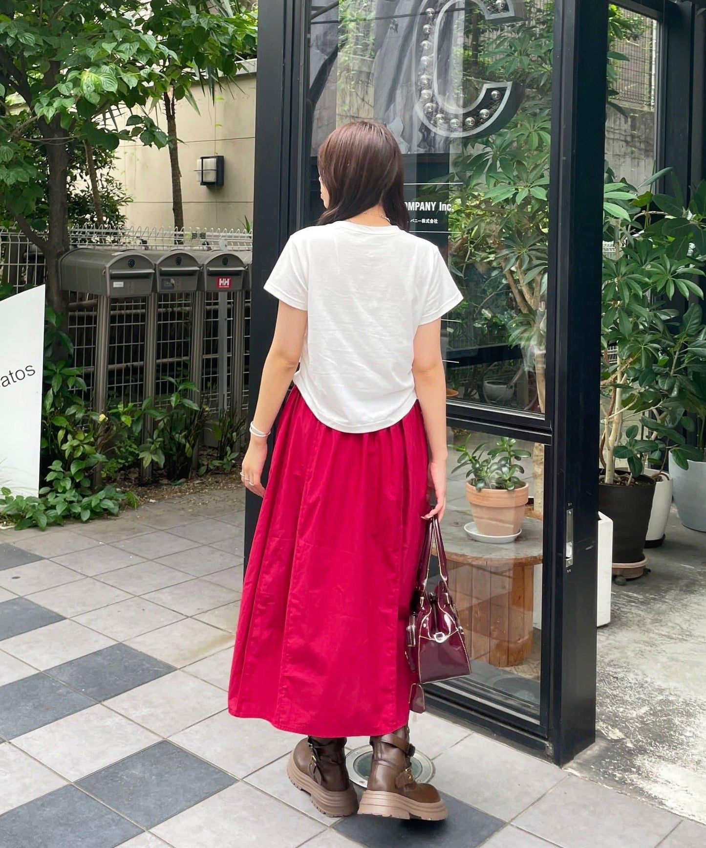 繭型中長半身裙